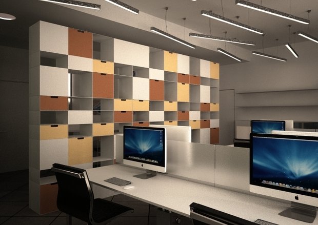 Фото из портфолио Офисная зона салона светильников Лампадарио – фотографии дизайна интерьеров на INMYROOM