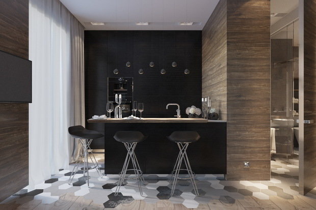 Фото из портфолио 1к квартира. Как все уместить? – фотографии дизайна интерьеров на INMYROOM