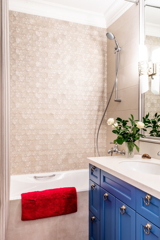 Фотография: Ванная в стиле Классический, Современный, Квартира, Проект недели, Москва, 2 комнаты, 40-60 метров, Наталья Широкорад – фото на INMYROOM Фотография: Ванная в стиле Классический, Современный, Квартира, Проект недели, Москва, 2 комнаты, 40-60 метров, Наталья Широкорад – фото на INMYROOM