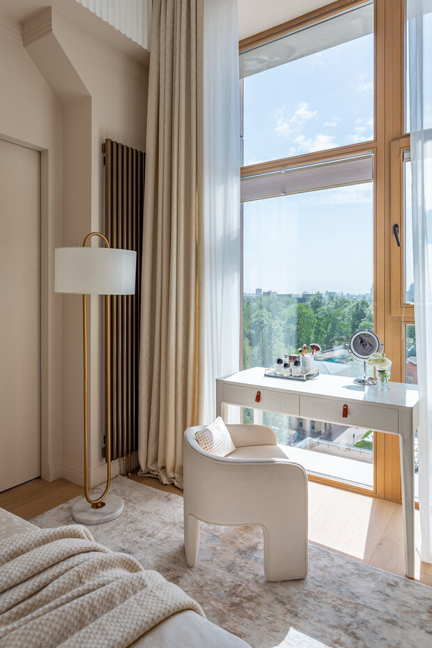 Фотография: Спальня в стиле Современный, Квартира, Проект дня, 2 комнаты, 60-90 метров, Олеся Решетникова – фото на INMYROOM