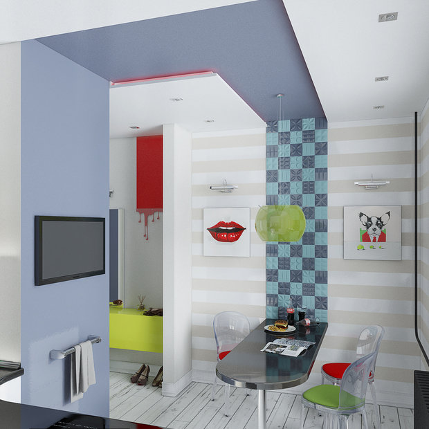Фото из портфолио Однокомнатная квартира в Москве – фотографии дизайна интерьеров на INMYROOM