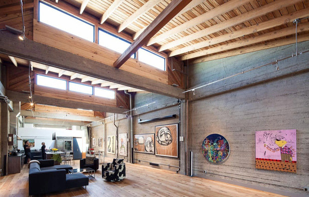 Фотография: Гостиная в стиле Лофт, Дом, Дома и квартиры, Проект недели – фото на INMYROOM