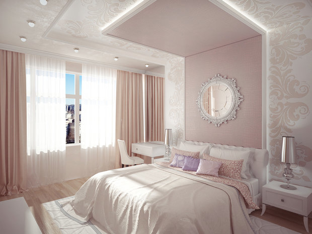 Фото из портфолио Спальня Нежность – фотографии дизайна интерьеров на INMYROOM