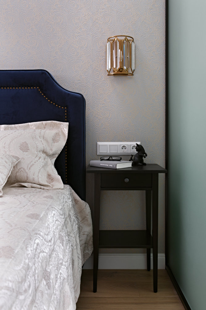 Фотография: Спальня в стиле Современный, Квартира, Студия, Проект недели, Санкт-Петербург, Даниил Щепанович, Анна Щепанович, Cubiq Studio, 40-60 метров – фото на INMYROOM Фотография: Спальня в стиле Современный, Квартира, Студия, Проект недели, Санкт-Петербург, Даниил Щепанович, Анна Щепанович, Cubiq Studio, 40-60 метров – фото на INMYROOM