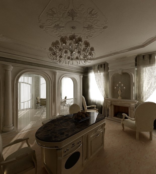 Фото из портфолио Коттедж в поселке Палникс – фотографии дизайна интерьеров на INMYROOM