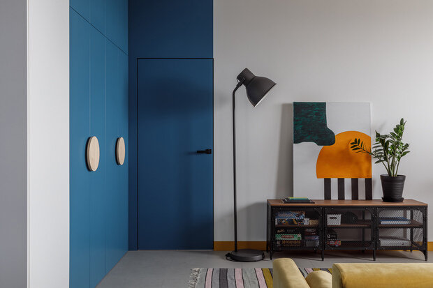 Фотография: Гостиная в стиле Скандинавский, Современный, Минимализм, Квартира, Проект недели, Ростов-на-Дону, 2 комнаты, 40-60 метров, Виктория Глаз – фото на INMYROOM