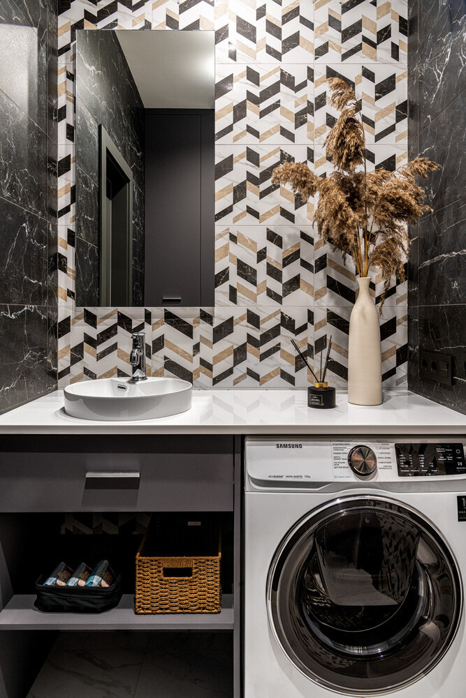 Фотография: Ванная в стиле Современный, Проект недели, Дом и дача, Таунхаус, 4 и больше, Более 90 метров, Студия «Красиво», Тверь, Людмила Смирнова – фото на INMYROOM