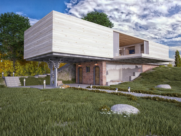 Фото из портфолио Wooden house – фотографии дизайна интерьеров на INMYROOM