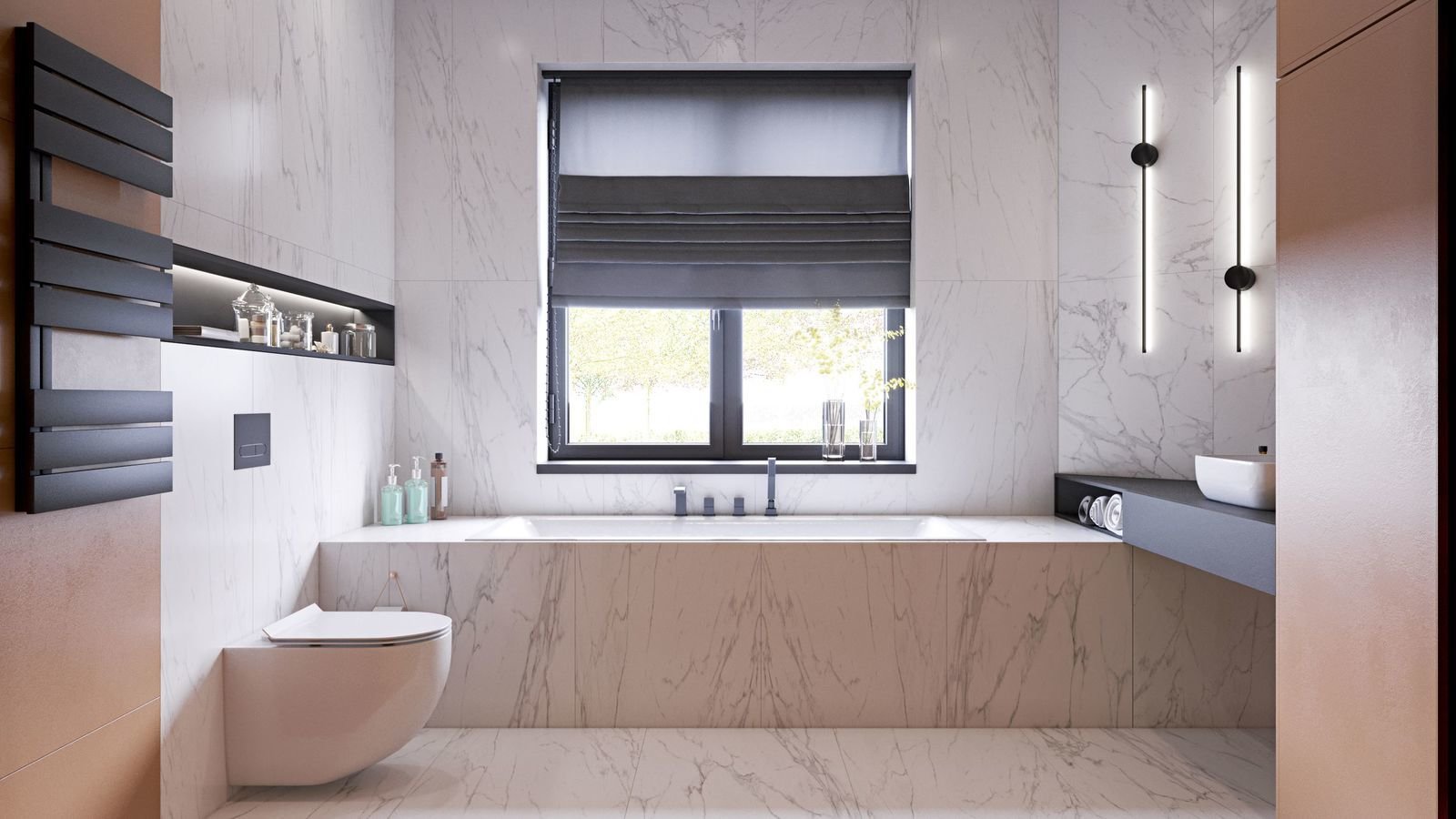 Фотография: Ванная в стиле Современный, Дом, Украина, Проект дня, Ирпень, Таунхаус, 4 и больше, Более 90 метров, Quader Architecture – фото на INMYROOM