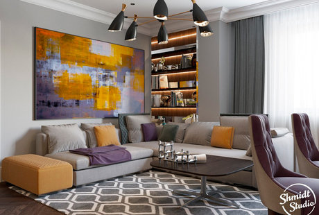 Проект "Яркий" в стиле Ardeco, Минск, 120 м.кв