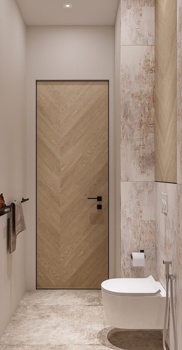 Фотография: Ванная в стиле Современный, Минимализм, Квартира, Проект недели, Санкт-Петербург, 2 комнаты, 60-90 метров, Студия дизайна Максимаджи – фото на INMYROOM