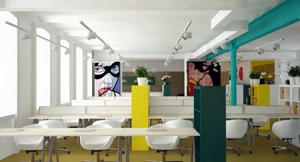 Фото из портфолио Офис рекламного агентства Perogression – фотографии дизайна интерьеров на INMYROOM