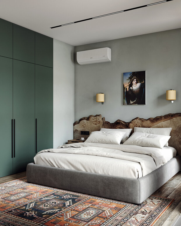 Фотография: Спальня в стиле Скандинавский, Современный, Малогабаритная квартира, Квартира, Проект дня, Москва, 2 комнаты, 40-60 метров, Екатерина Быковская – фото на INMYROOM