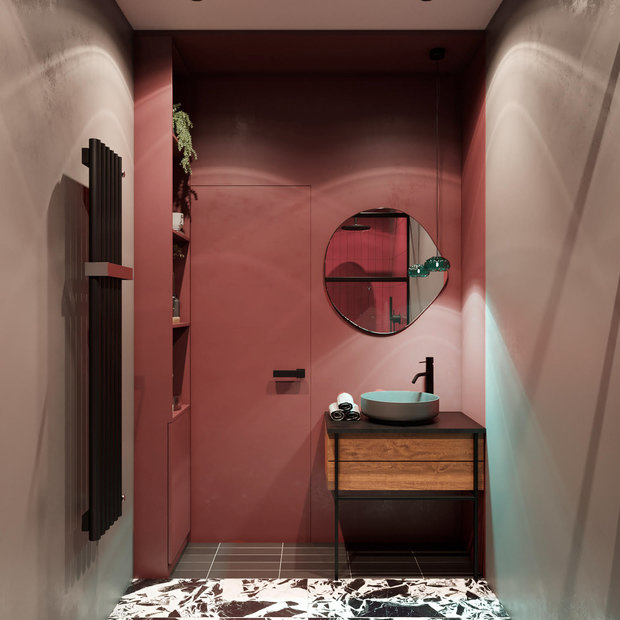 Фотография: Ванная в стиле Современный, Квартира, Проект недели, Москва, 4 и больше, Более 90 метров, DSGN HUB – фото на INMYROOM