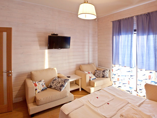 Фото из портфолио Реализованный проект: Гостиничный комплекс HorisonPatioHotel, Новосибирск, Академгородок. – фотографии дизайна интерьеров на INMYROOM