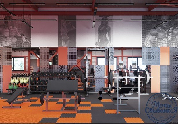 Фото из портфолио Интерьер тренажёрного зала – фотографии дизайна интерьеров на INMYROOM