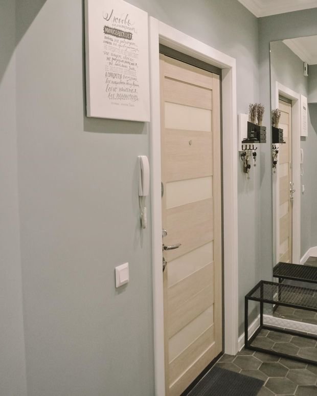 Фотография: Прихожая в стиле Современный, Квартира, Проект недели, Панельный дом, 1 комната, 40-60 метров, Сбербанк, Некрасовка – фото на INMYROOM