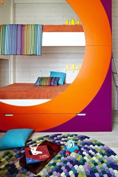 Фотография: Детская в стиле Современный, Квартира, Цвет в интерьере, Дома и квартиры – фото на INMYROOM