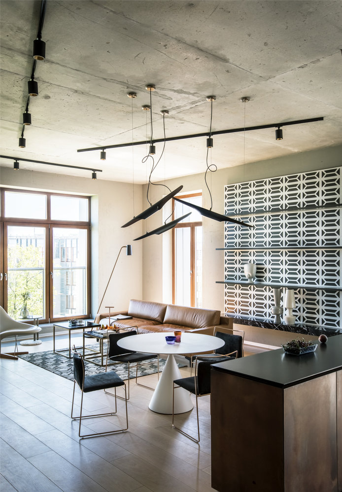 Фотография: Гостиная в стиле Лофт, Квартира, Проект недели, Санкт-Петербург, Монолитный дом, ЖК «Смольный парк», 3 комнаты, Более 90 метров, MK-Interio – фото на INMYROOM Фотография: Гостиная в стиле Лофт, Квартира, Проект недели, Санкт-Петербург, Монолитный дом, ЖК «Смольный парк», 3 комнаты, Более 90 метров, MK-Interio – фото на INMYROOM