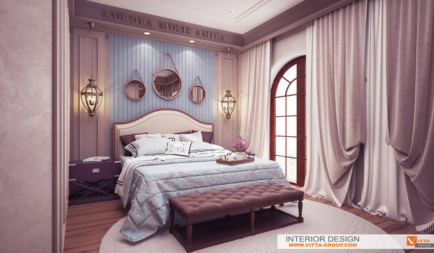 Фото из портфолио Вилла Аврора: спальня – фотографии дизайна интерьеров на INMYROOM
