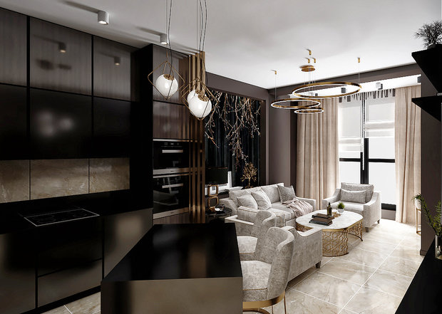 Фото из портфолио ЖК Серебряный бор 60м.кв – фотографии дизайна интерьеров на INMYROOM