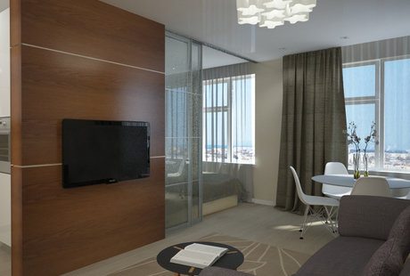 Лаконичная студия в Подмосковье