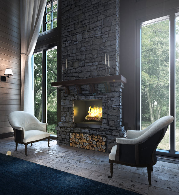 Фото из портфолио Интерьер двухуровневой гостиной / Interior living room – фотографии дизайна интерьеров на InMyRoom.ru