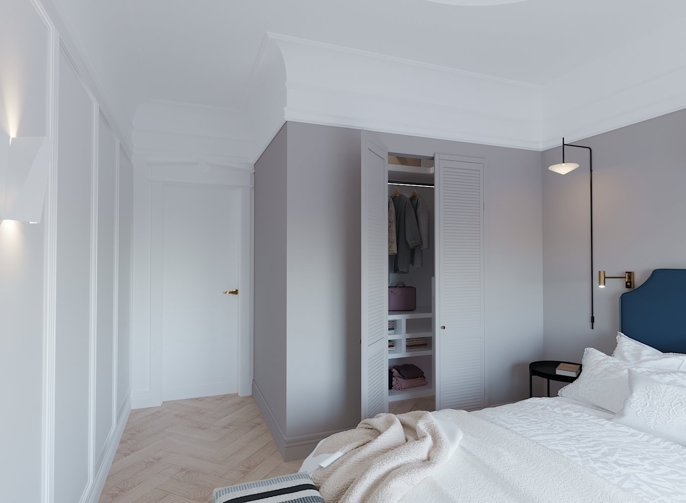 Фото из портфолио Дизайн трехкомнатной квартиры – фотографии дизайна интерьеров на INMYROOM Фото из портфолио Дизайн трехкомнатной квартиры – фотографии дизайна интерьеров на INMYROOM