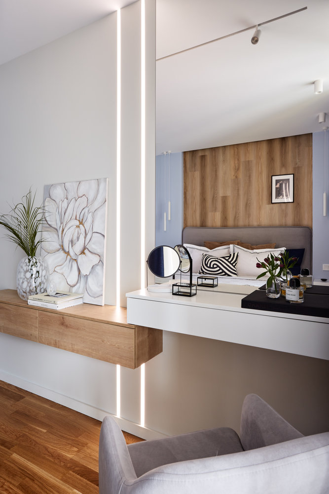 Фотография: Спальня в стиле Современный, Квартира, Проект недели, Москва, «Атмосфера», 3 комнаты, 60-90 метров – фото на INMYROOM