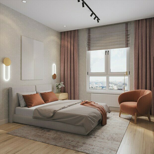 Фото из портфолио Квартира для девушки в Ханты-Мансийске – фотографии дизайна интерьеров на INMYROOM