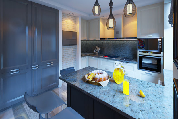 Фото из портфолио Современная квартира с мужским характером – фотографии дизайна интерьеров на INMYROOM