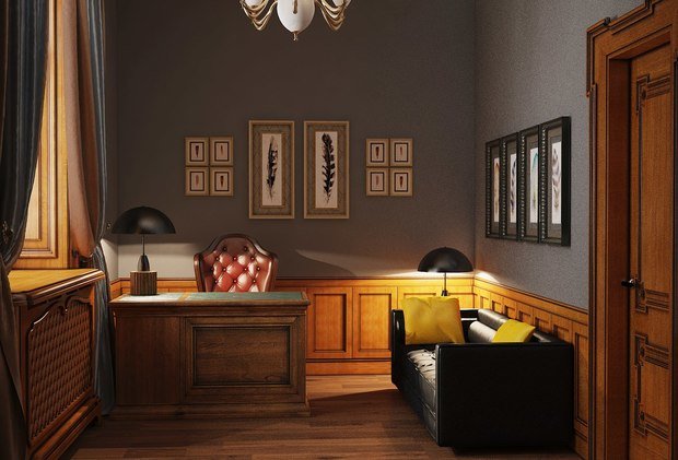 Фото из портфолио Кабинет – фотографии дизайна интерьеров на INMYROOM