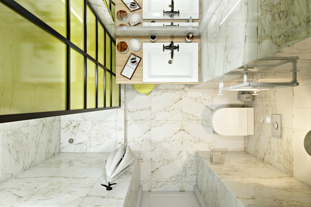 Фотография: Ванная в стиле Современный, Скандинавский, Квартира, Проект недели, Санкт-Петербург, Монолитный дом, 2 комнаты, 40-60 метров, Сергей Клочков – фото на INMYROOM