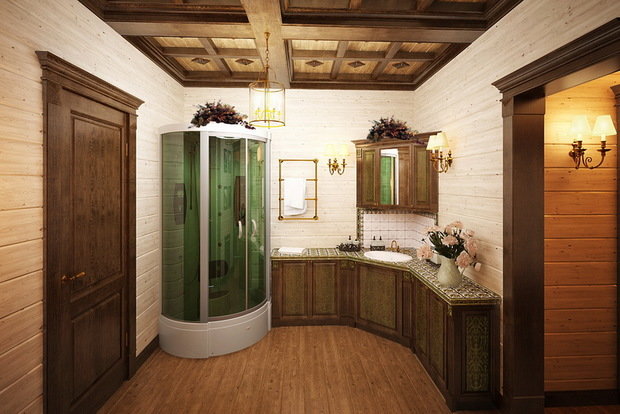 Фото из портфолио Деревянный дом с изразцами – фотографии дизайна интерьеров на INMYROOM