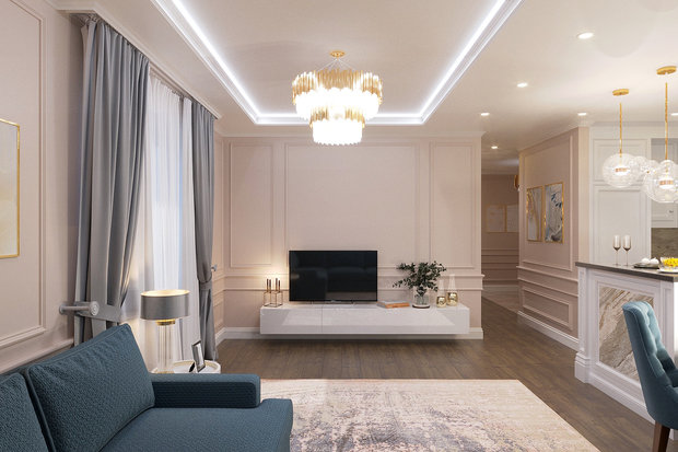 Фото из портфолио ДИЗАЙН-ПРОЕКТ КВАРТИРЫ НА МЕЧНИКОВА – фотографии дизайна интерьеров на INMYROOM