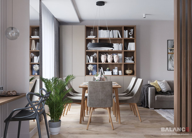 Фото из портфолио Трехкомнатная квартира, 98 м2 – фотографии дизайна интерьеров на INMYROOM