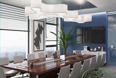 Приёмная и переговорная в офисе