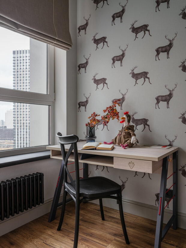 Фотография: Детская в стиле Современный, Эклектика, Винтажный, Квартира, Проект недели, Москва, Монолитный дом, 4 и больше, Более 90 метров, Кристина Чернова – фото на INMYROOM