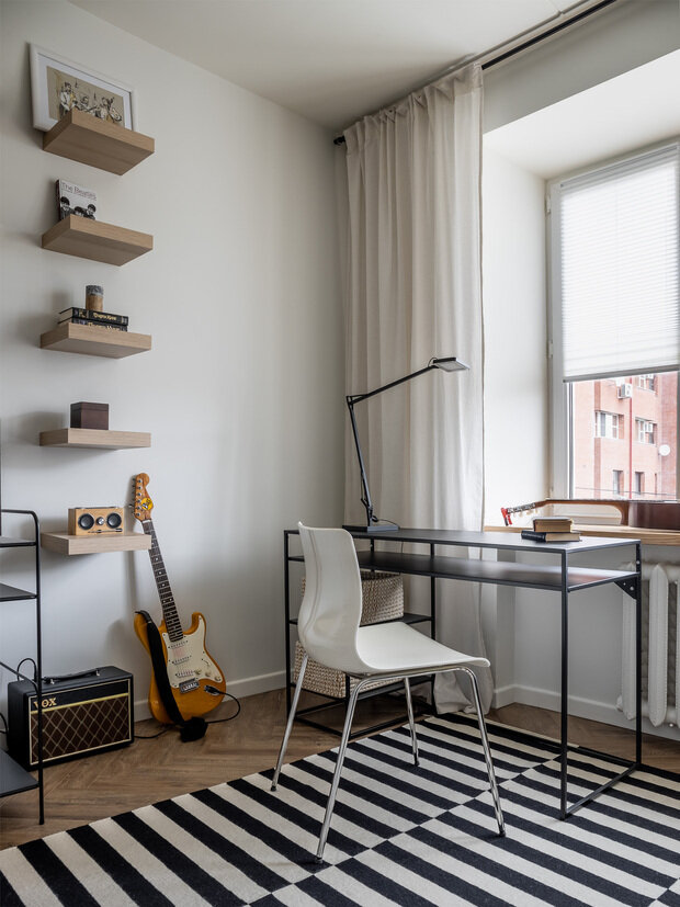 Фотография: Детская в стиле Скандинавский, Эклектика, Квартира, Проект недели, 3 комнаты, 60-90 метров, Уфа, Лилия Асфандиярова – фото на INMYROOM