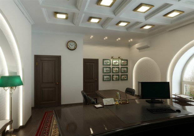 Фото из портфолио Кабинет руководителя компании МРСКЮГА – фотографии дизайна интерьеров на INMYROOM