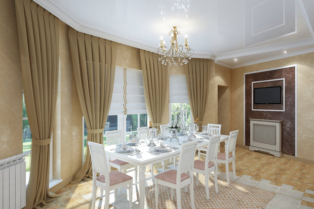 Фото из портфолио Дом в легкой классике – фотографии дизайна интерьеров на INMYROOM