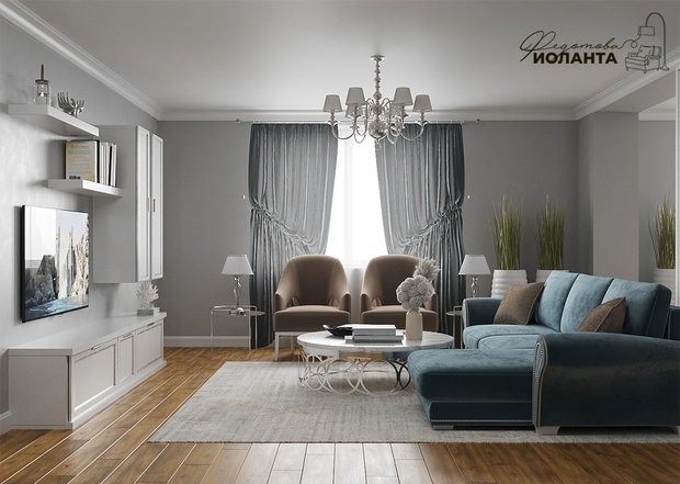 Фото из портфолио Нижневартовск проект гостиной – фотографии дизайна интерьеров на INMYROOM