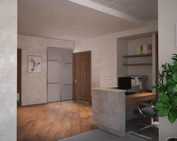 Фото из портфолио Офис. Ресепшн. – фотографии дизайна интерьеров на INMYROOM
