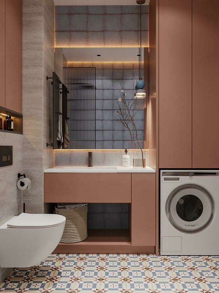 Фотография: Ванная в стиле Современный, Квартира, Проект недели, Санкт-Петербург, 2 комнаты, до 40 метров, 40-60 метров, Студия дизайна Максимаджи – фото на INMYROOM