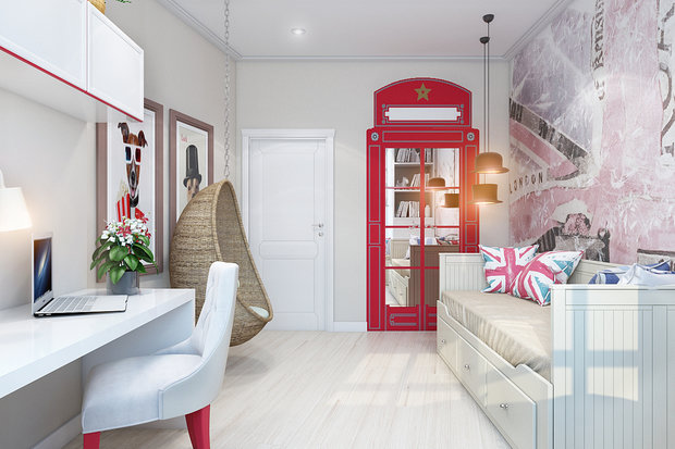 Фото из портфолио Детская для девочки – фотографии дизайна интерьеров на INMYROOM