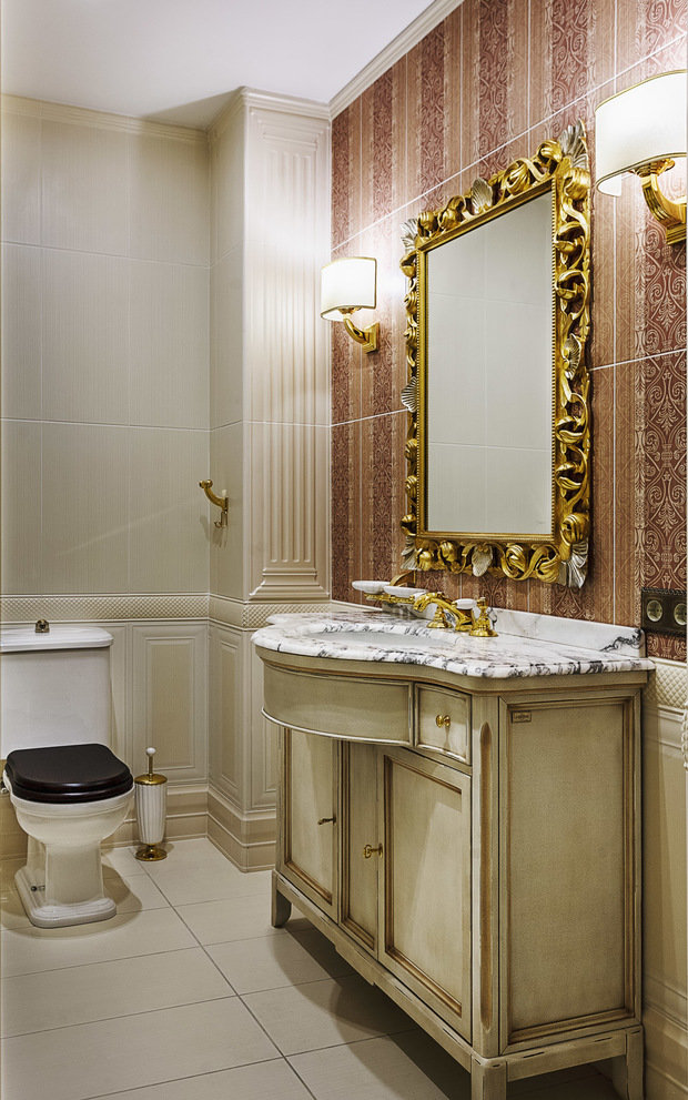 Фотография: Ванная в стиле Классический, Дом, Проект недели, Дом и дача, Московская область, Сергей Красюк, мансарда в загородном доме, Елена Лапшина, Berloga, комната для подростка, детская для девочки – фото на INMYROOM