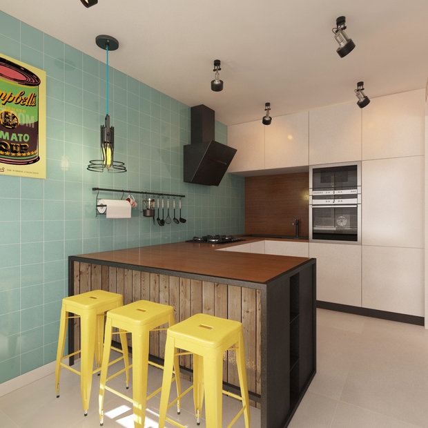 Фотография: Кухня и столовая в стиле Лофт, Современный – фото на INMYROOM