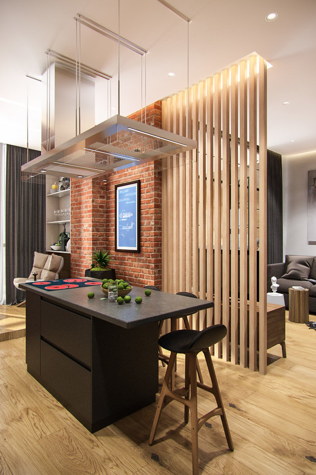 Фото из портфолио Квартира для молодой семьи в стиле лофт – фотографии дизайна интерьеров на INMYROOM