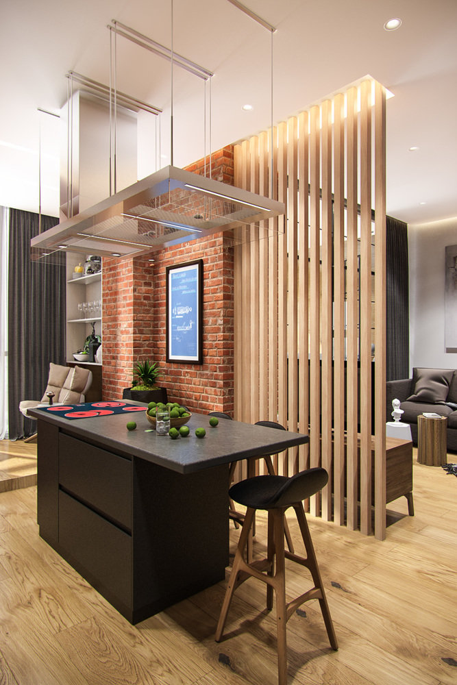 Фото из портфолио Квартира для молодой семьи в стиле лофт – фотографии дизайна интерьеров на INMYROOM Фото из портфолио Квартира для молодой семьи в стиле лофт – фотографии дизайна интерьеров на INMYROOM