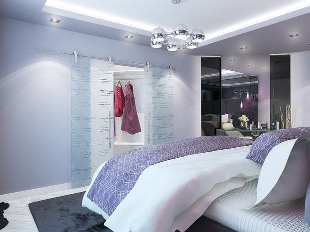 Фотография: Спальня в стиле Хай-тек – фото на INMYROOM